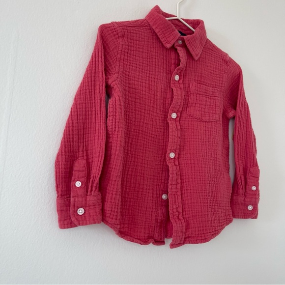 Janie and Jack Gauze Button Down - Picture 2 of 4